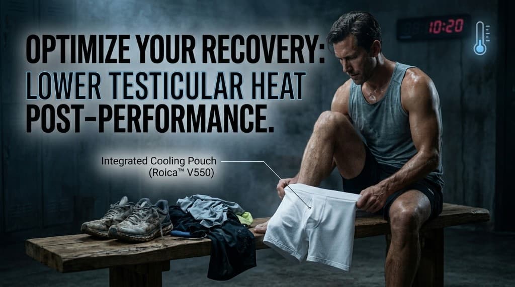 Active recovery: optimize testicular cooling post-performance